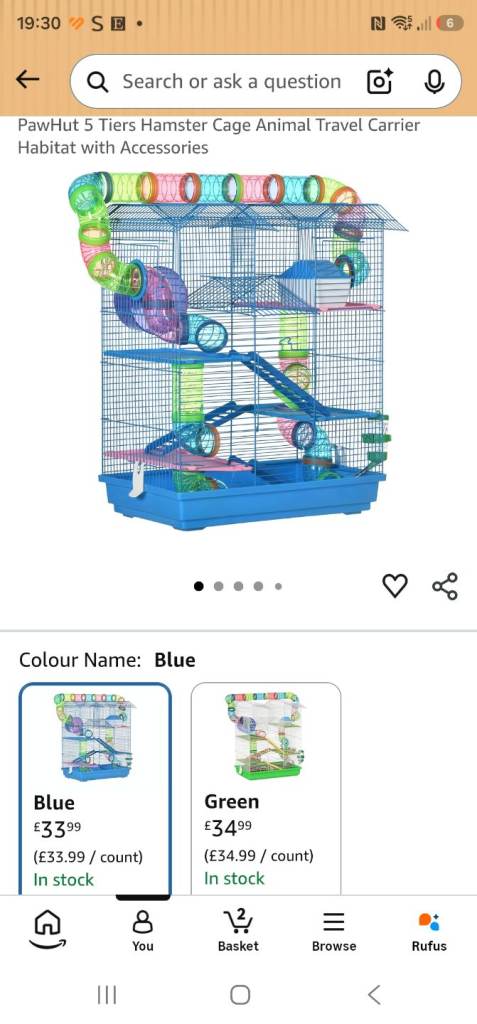 Various hamster cages 