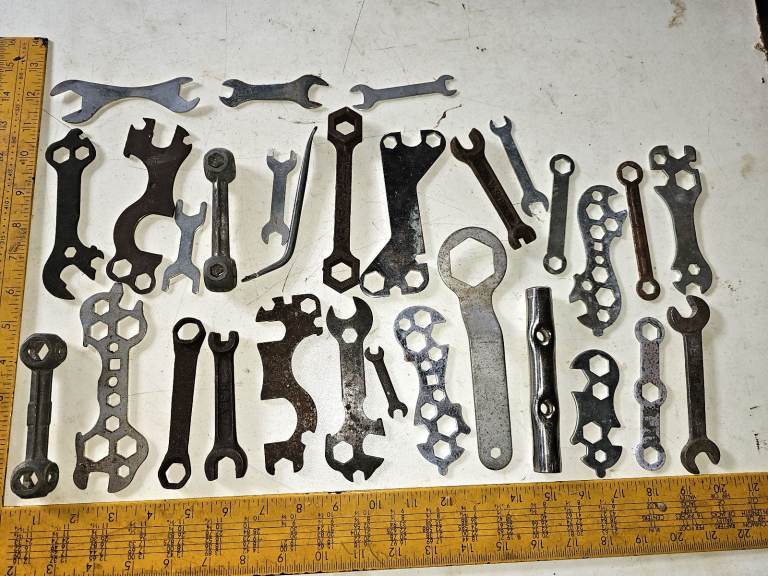 Collection of Bicycle and Motorcycle Tools