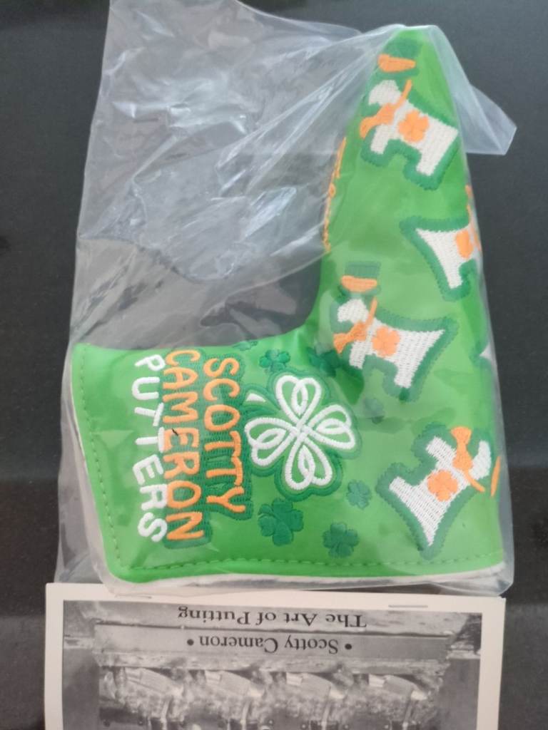 Scotty Cameron st Patrick's Day putter headcover 