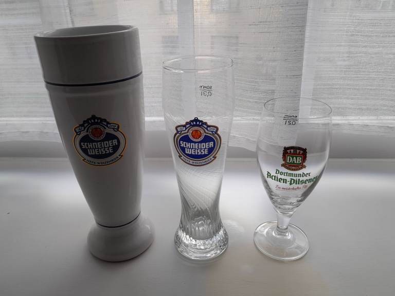 German Beer Steins, Tankards & Glasses 