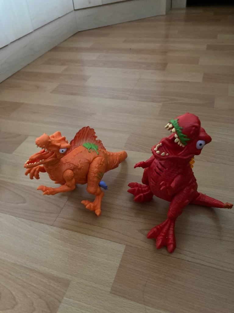 10 x various dinosaurs Plus 5 x Lego dinosaurs