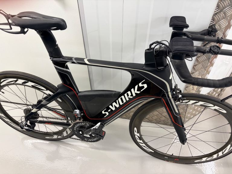 S Works Shiv TT 404 and 808 Zipp wheels and Di2 shifters