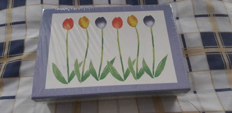 New Tulip Design Writing Paper and Note Cards with Envelopes
