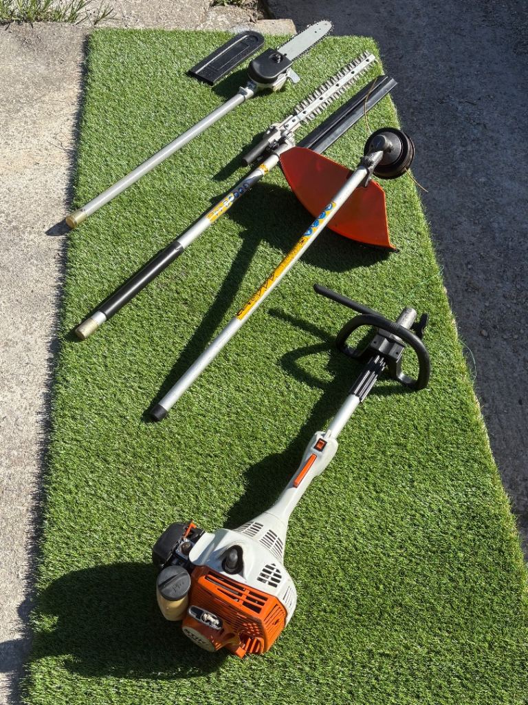 Stihl KM 56R, with Strimmer, Hedge Trimmer and Pruner. 