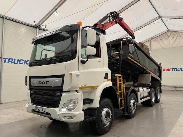 DAF CF 450 8x4 Day Cab Steel Tipper Grab