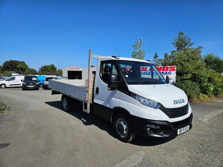 2021 ON 71 PLATE IVECO DAILY 35C14B LWB DROPSIDE LORRY ULEZ FREE ZONE 