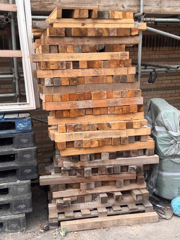 Large Quantity of Reclaimed Timber Beams