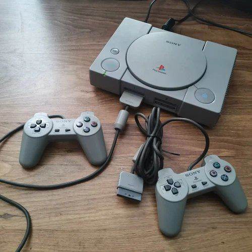 image for Sony PS1 (SCPH-5552) Chipped Fully Multi-region Free Console with 2 Controllers and Games