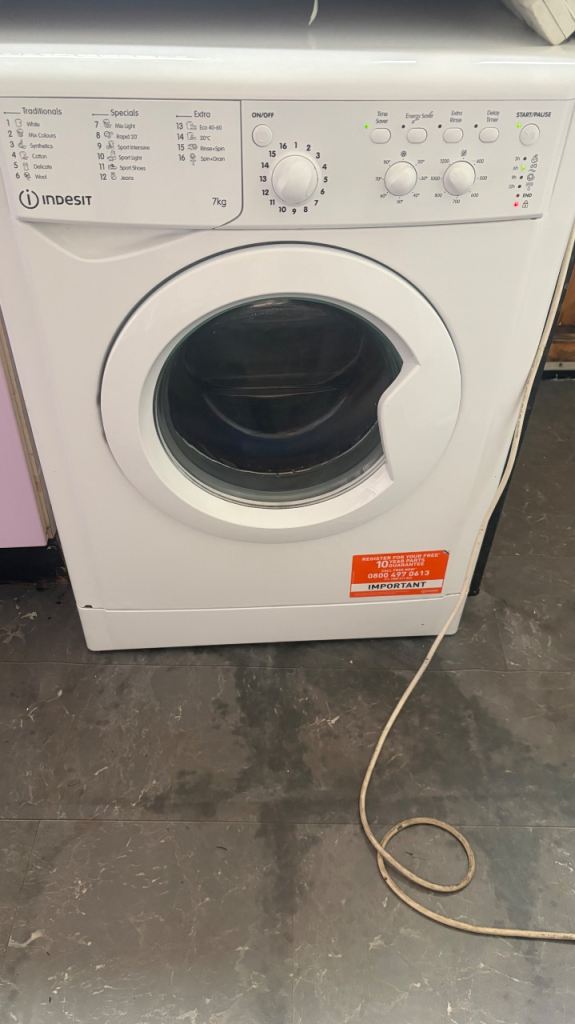 Indesit Washing Machine – 7kg, Good Working Order