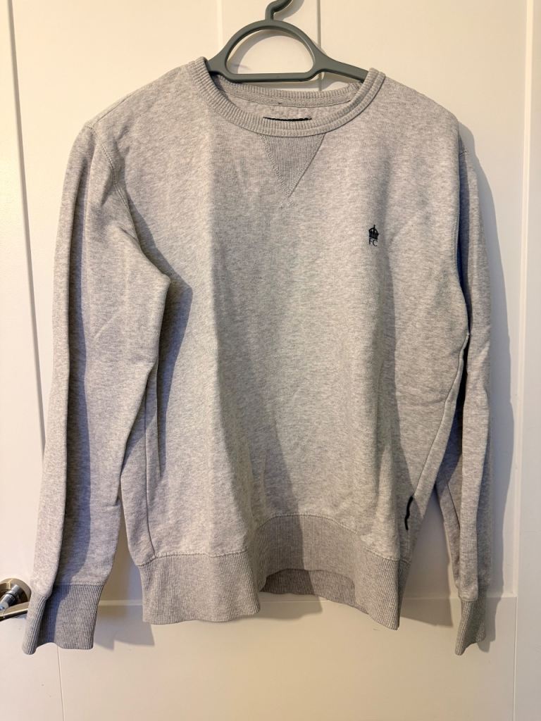 French Connection Men's Grey Jumper - Size Medium