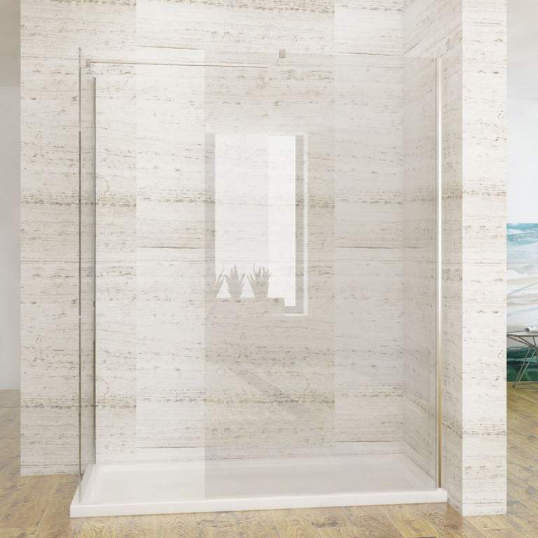 New Walk-In Shower Enclosure 8mm Easy Clean 1700x700mm 