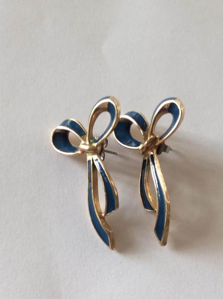 Vintage Enamel Earrings 