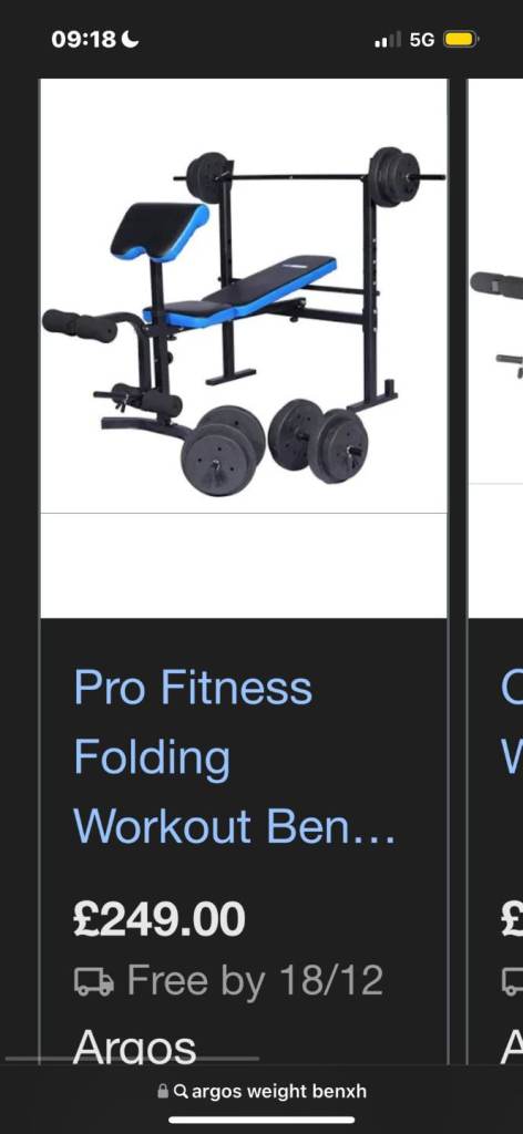 Pro Fitness Weight Bench