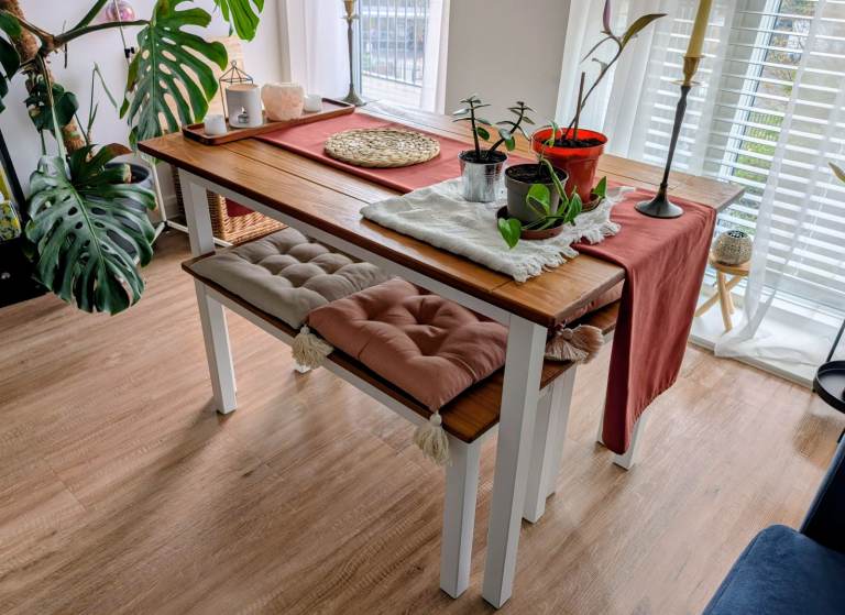 "Dwyer" Dining Set with 2 Benches