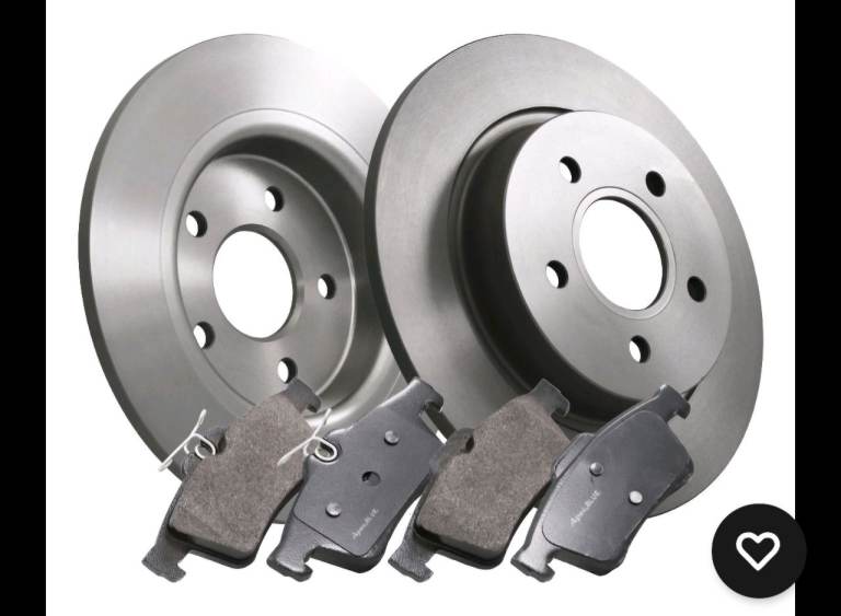 Full set of front and rear brake brake discs and pads