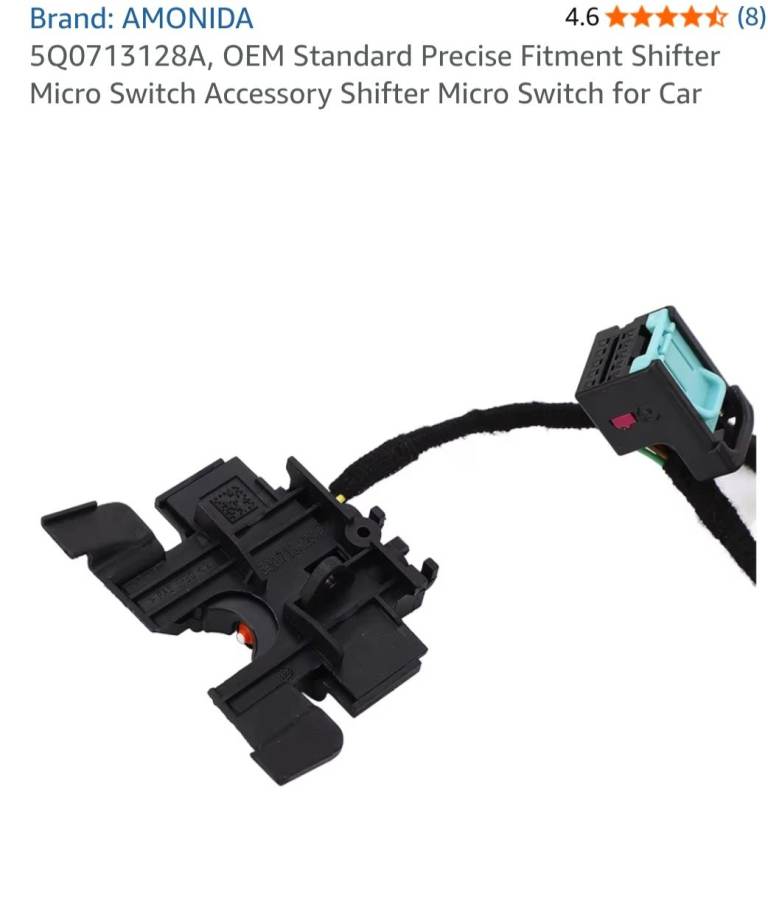  Car Shifter Micro Switch Accessory, 5Q0713128A, New