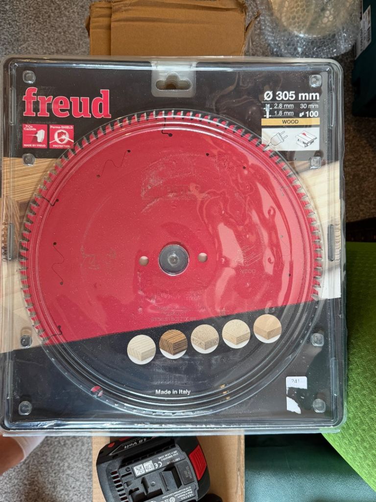 New Freud 305mm 100T Wood Table Saw Blade 