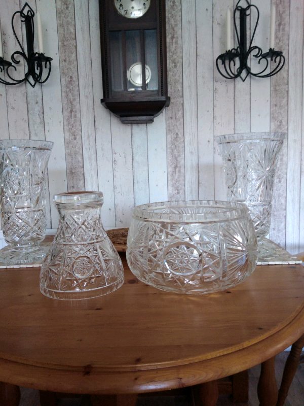 Belgian crystals vases