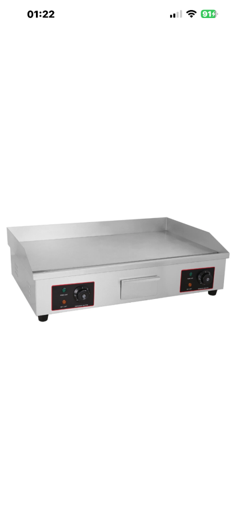 Electric Stainless Steel Commercial Flat Top Griddle - NEW