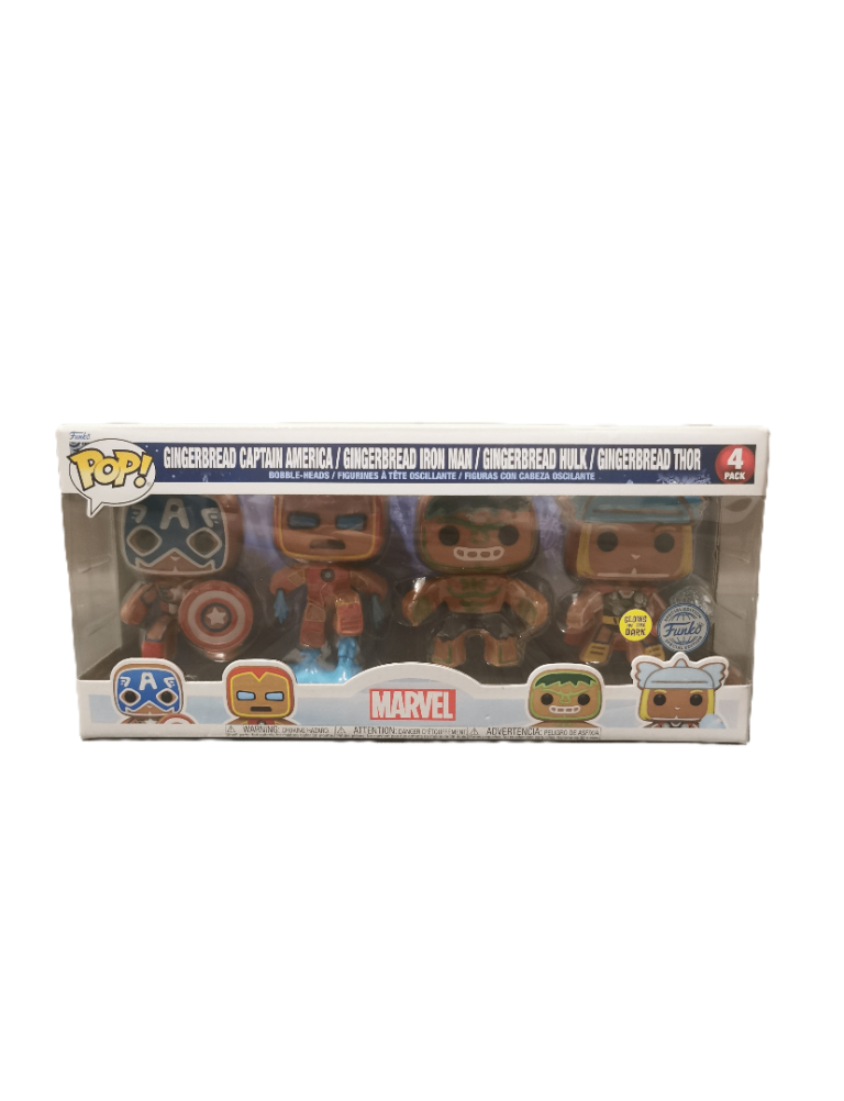 *Special Edition* Funko Pop Captain America/Hulk/Iron Man/Thor 4 # Freddy Funko