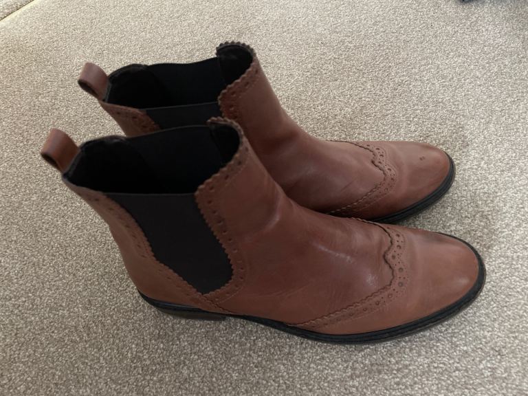 Next Signature Brown Leather Boots - VGC