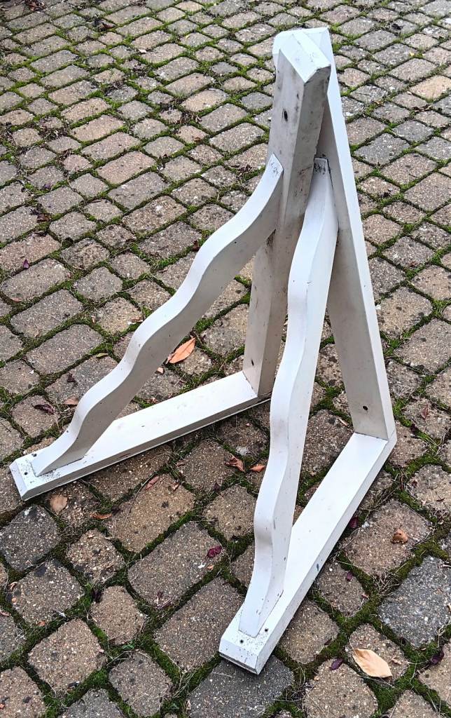 Door porch canopy supports