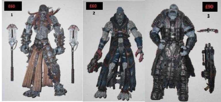 NECA Gears of war mixed loose figures.