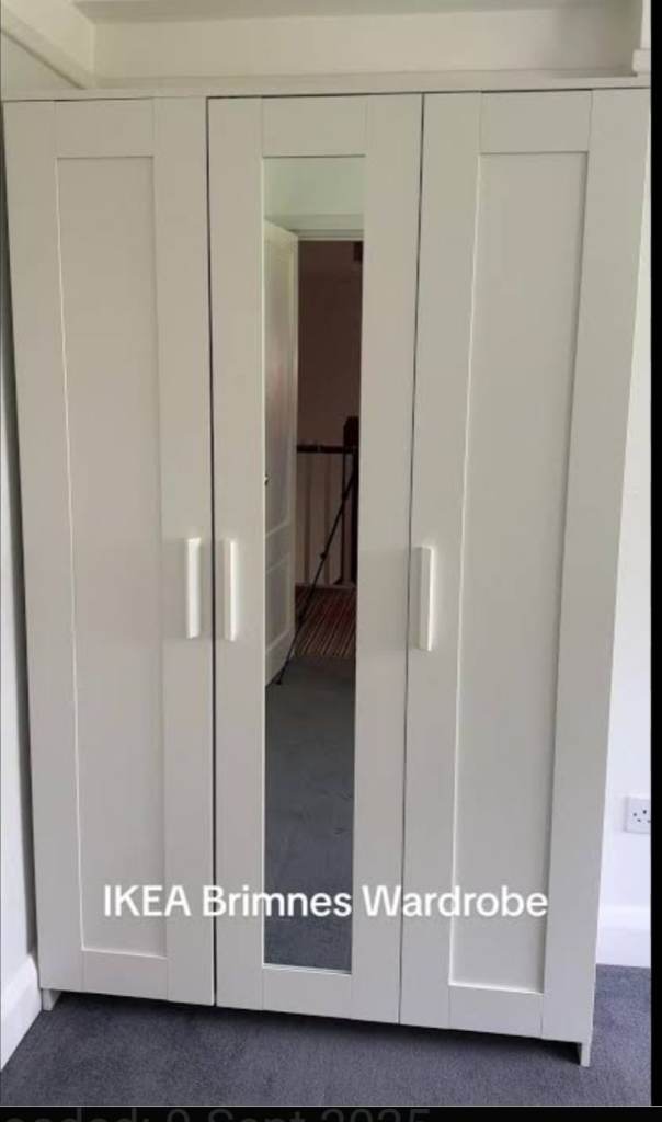IKEA BRIMNES 3 Door Wardrobe with Storage. 