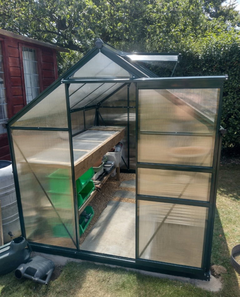 Durable Weatherproof Aluminium Greenhouse Garden Shed | Free Delivery