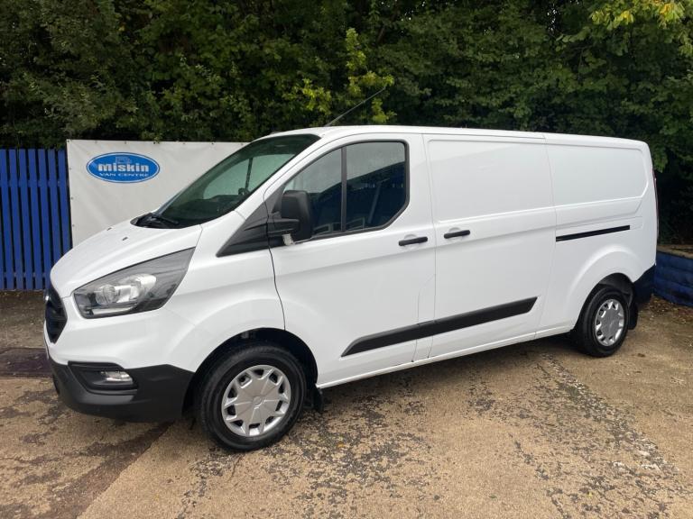2023 Ford Transit Custom 2.0 EcoBlue 130ps Long Wheel Base Leader Van In White  PANEL VAN Diesel ...