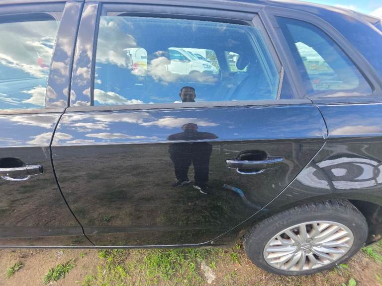 Audi A3 MK3 8V 2018 Left Passenger Back REAR DOOR  BLACK HATCHBACK Parts