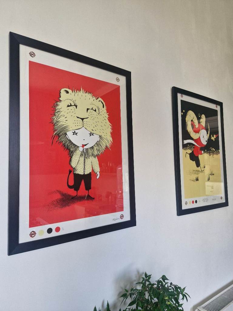 Charles Spookernox limited edition prints, numbered and framed