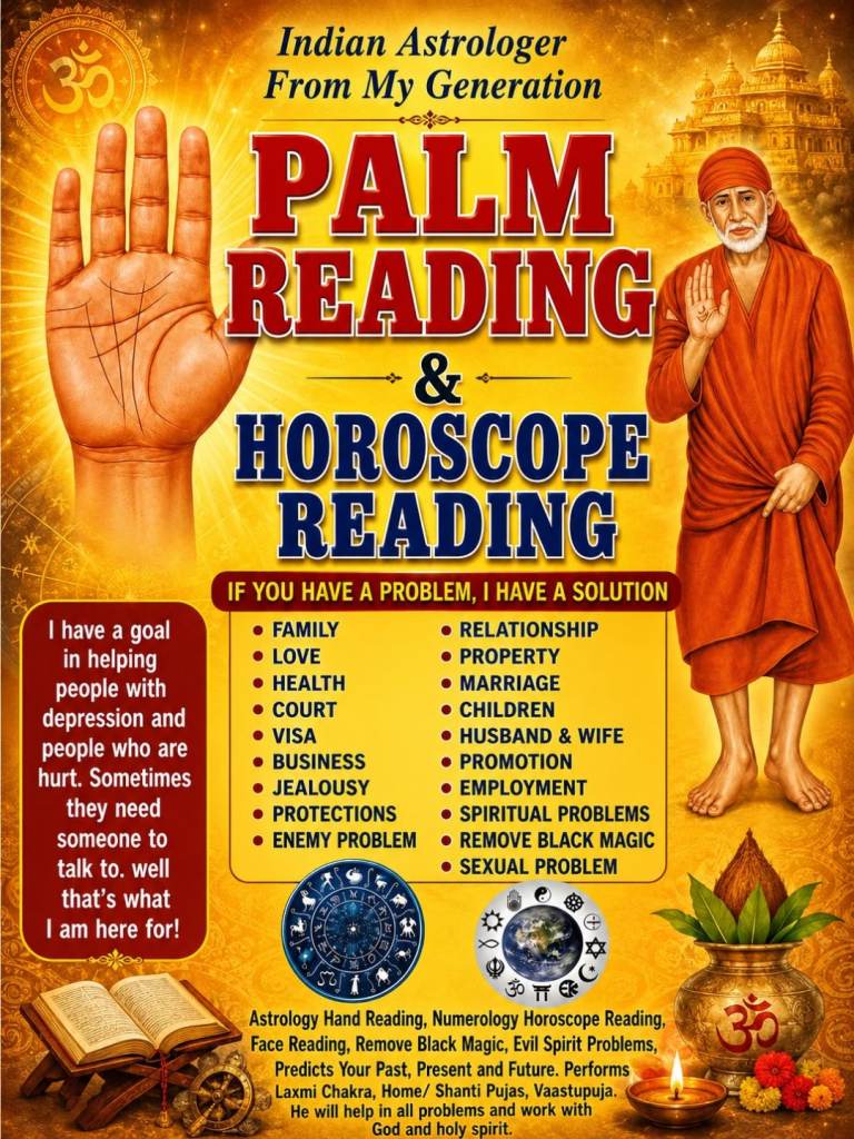 Spiritual healer and best astrologer ⁹