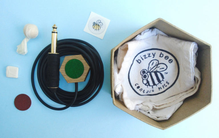 bizzy bee contact microphone (slim model) FREE BEE STICKER INCLUDED