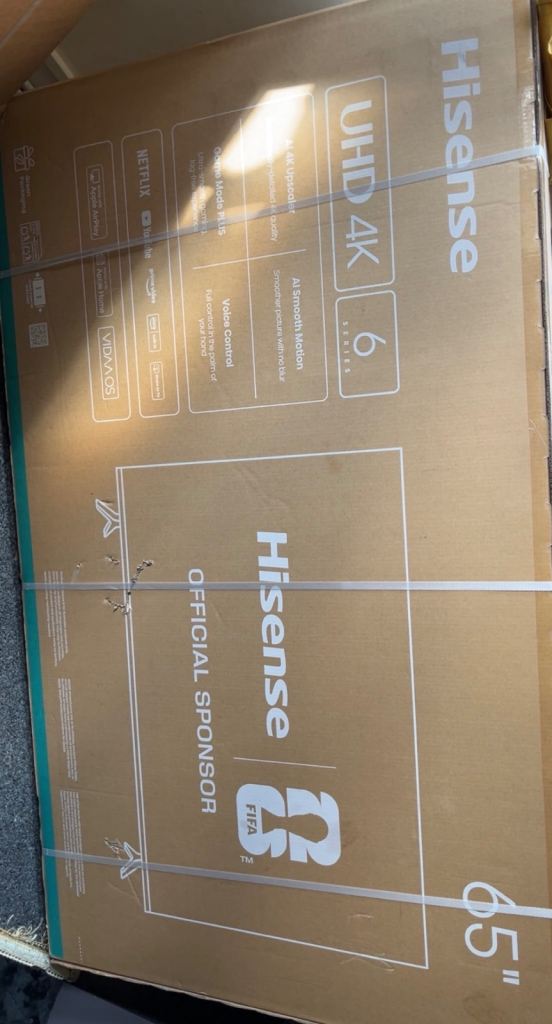 Hisense 65" UHD 4K Smart TV – Brand New in Box