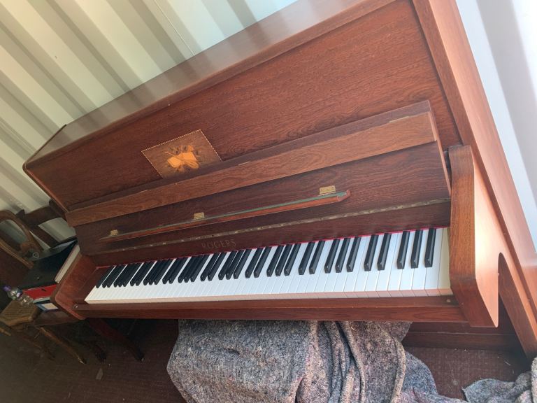 Rogers Upright Piano – very good condition, Brown Wood Finish