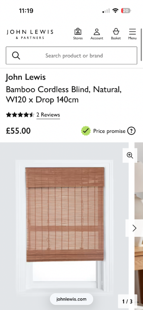 M&S Blind Brand New