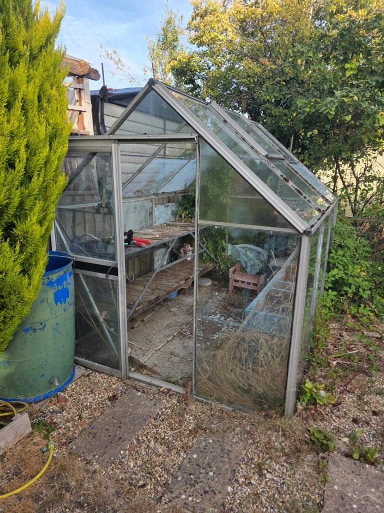 Aluminium Frame Greenhouse – Fair Condition, Ready for Collection