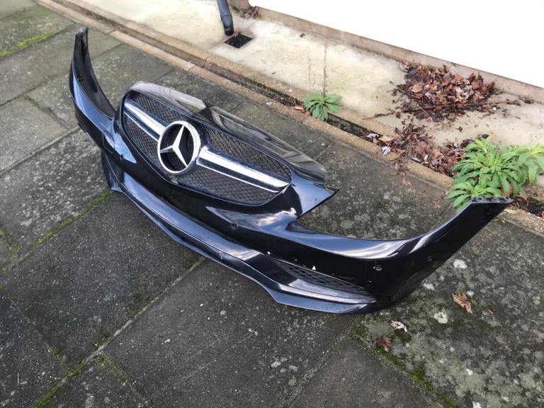 MERCEDES BENZ E-CLASS FACELIFT AMG LINE FRONT BUMPER COMPLETE 