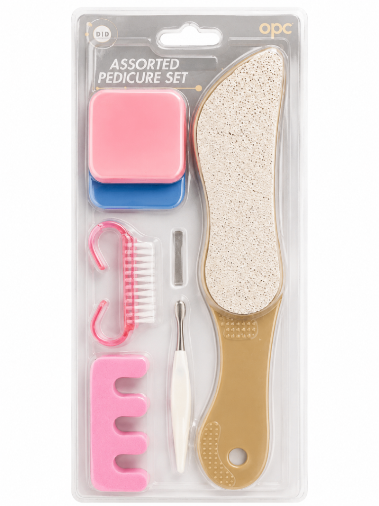 New 6-Piece Assorted Pedicure Set – Foot Care Kit