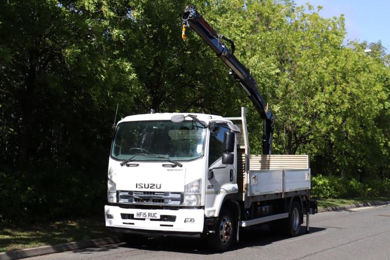 ISUZU F120 240 4X2 HIAB XS 066 CRANE DROPSIDE (2015)