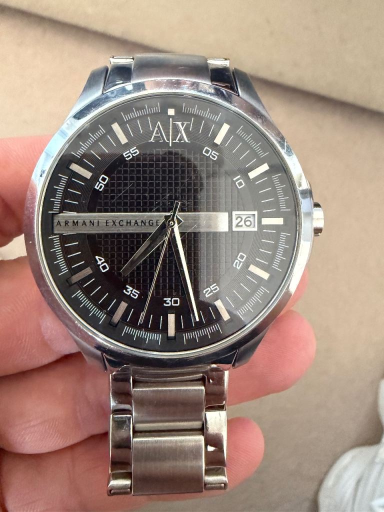 Armani Exchange AX2103 Men's Watch - Stainless Steel, Black Dial