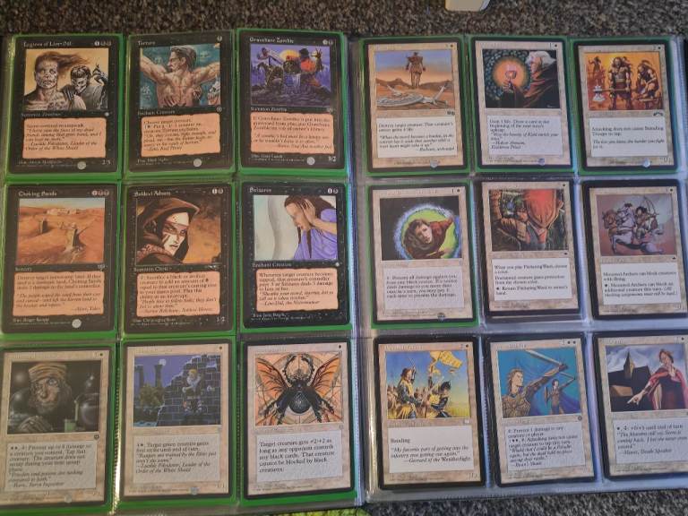 Magic and gandering cards from 1999 to 2024