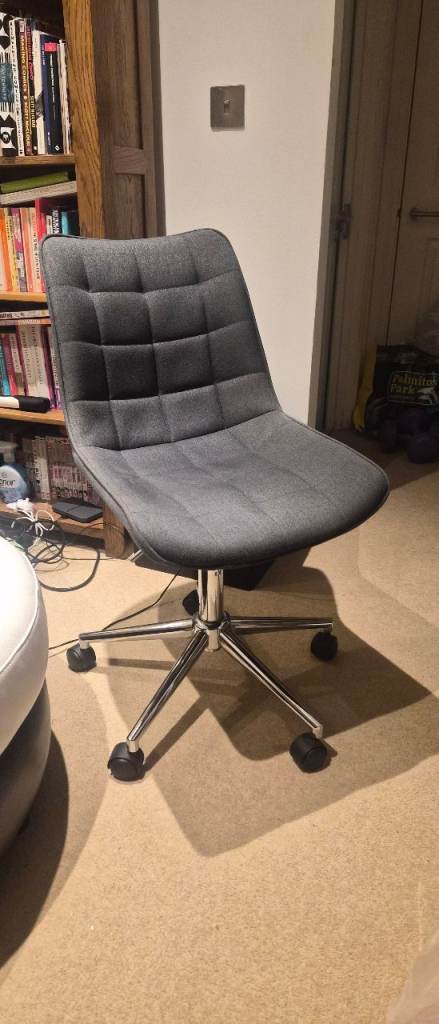 Grey Swivel Desk Chair