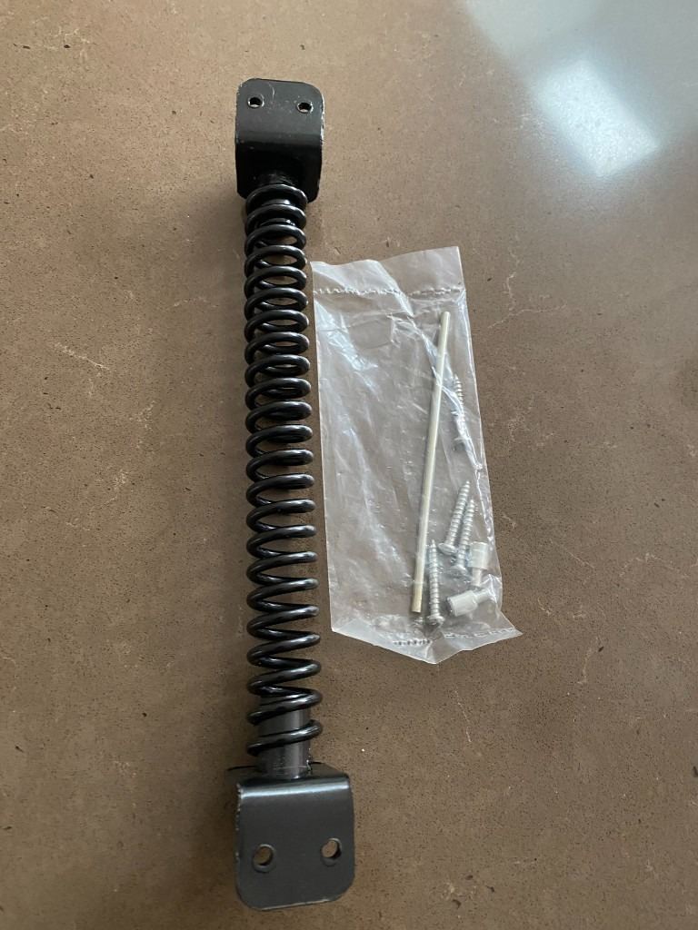 Brand new Black Iron Gate Spring and fixings