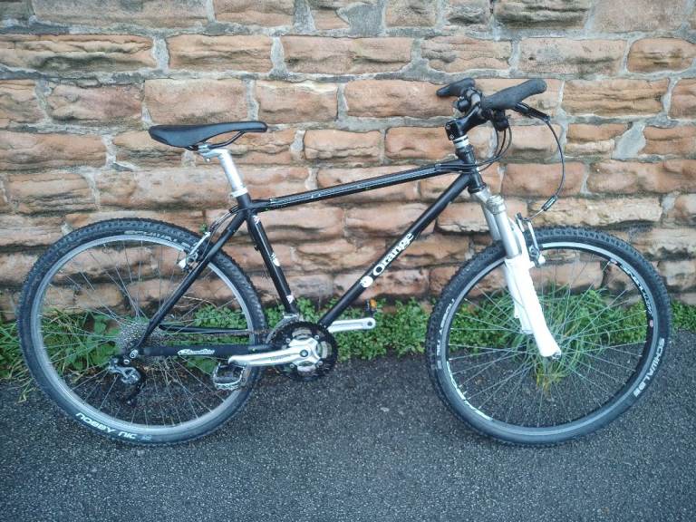 Orange 8 Ball Retro Old Skool Hard Tail Small Adults 27 speed Mountain Bike