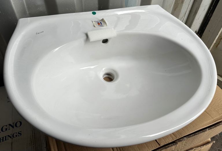 Incea Washbasin Bathroom Sink Oval Italian Home Building Materials UK