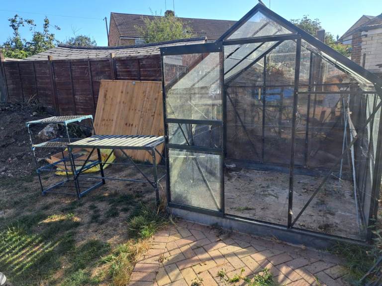 FREE Used Greenhouse with Staging - Fair Condition