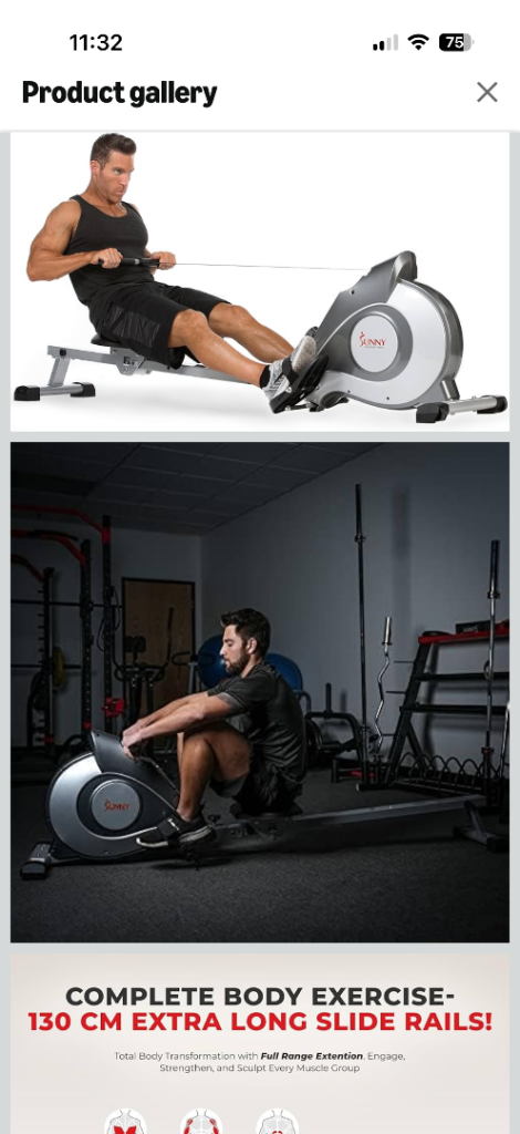 Sunny Magnetic Rowing Machine 