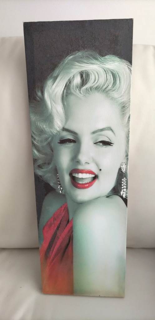 MANCAVE FABULOUS MARILYN MONROE PHOTO CANVAS PRINT  8 INCH X 24 INCH 